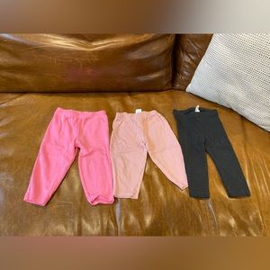 Baby girl pants bundle 9 months